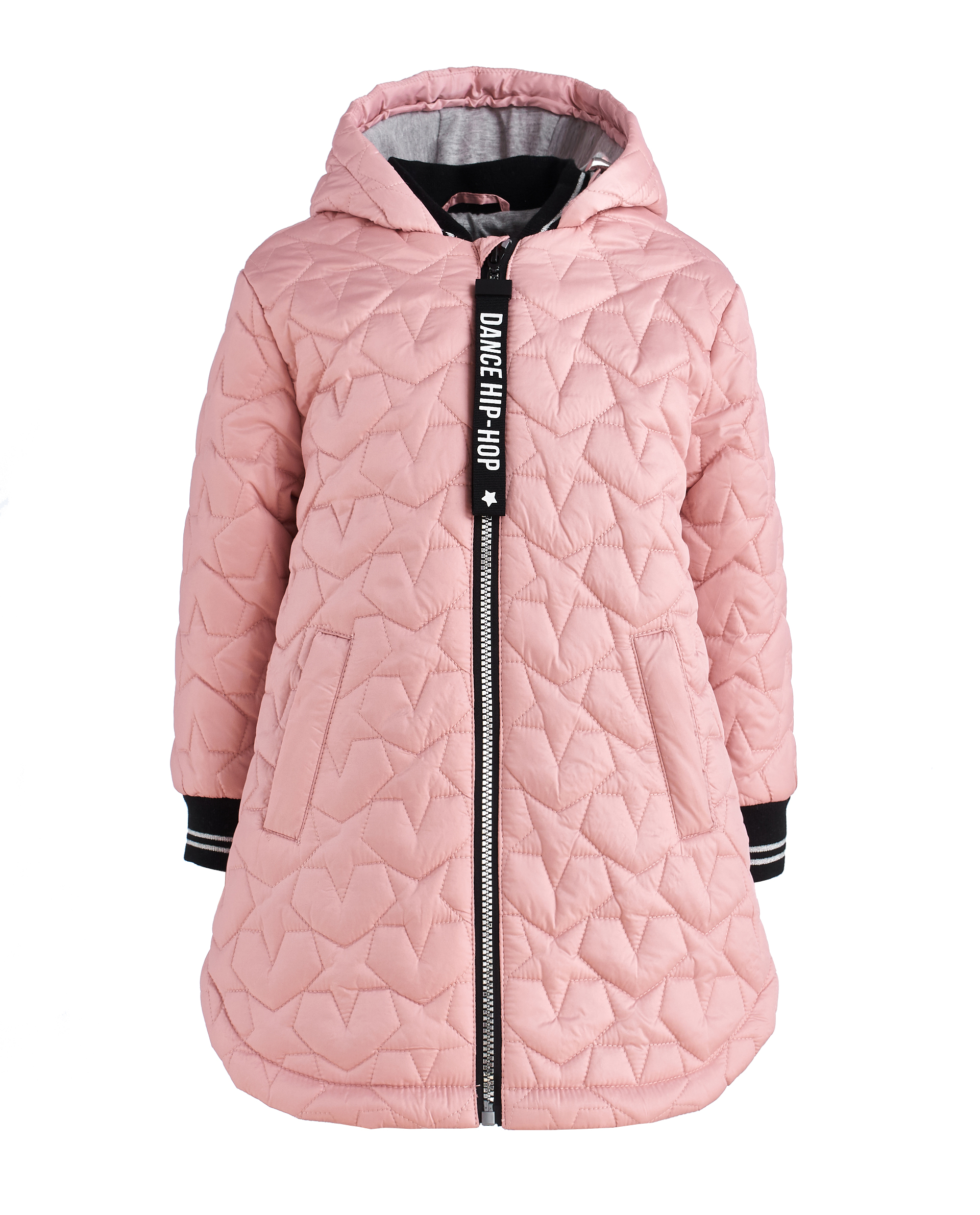 фото Розовое демисезонное пальто gulliver