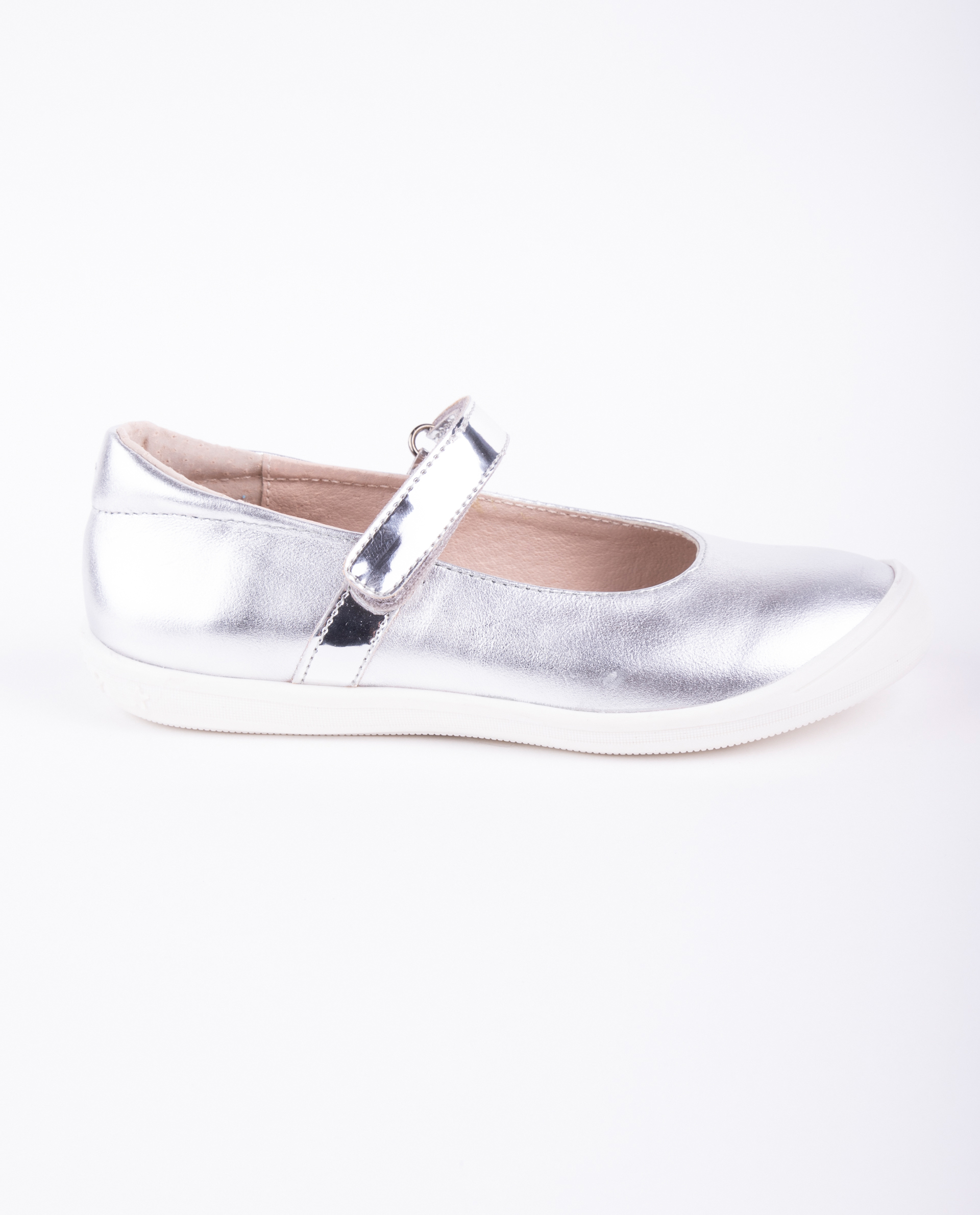 Серебристые кожаные туфли Gulliver 11903GMS0001, размер 26, цвет серебристый - фото 2