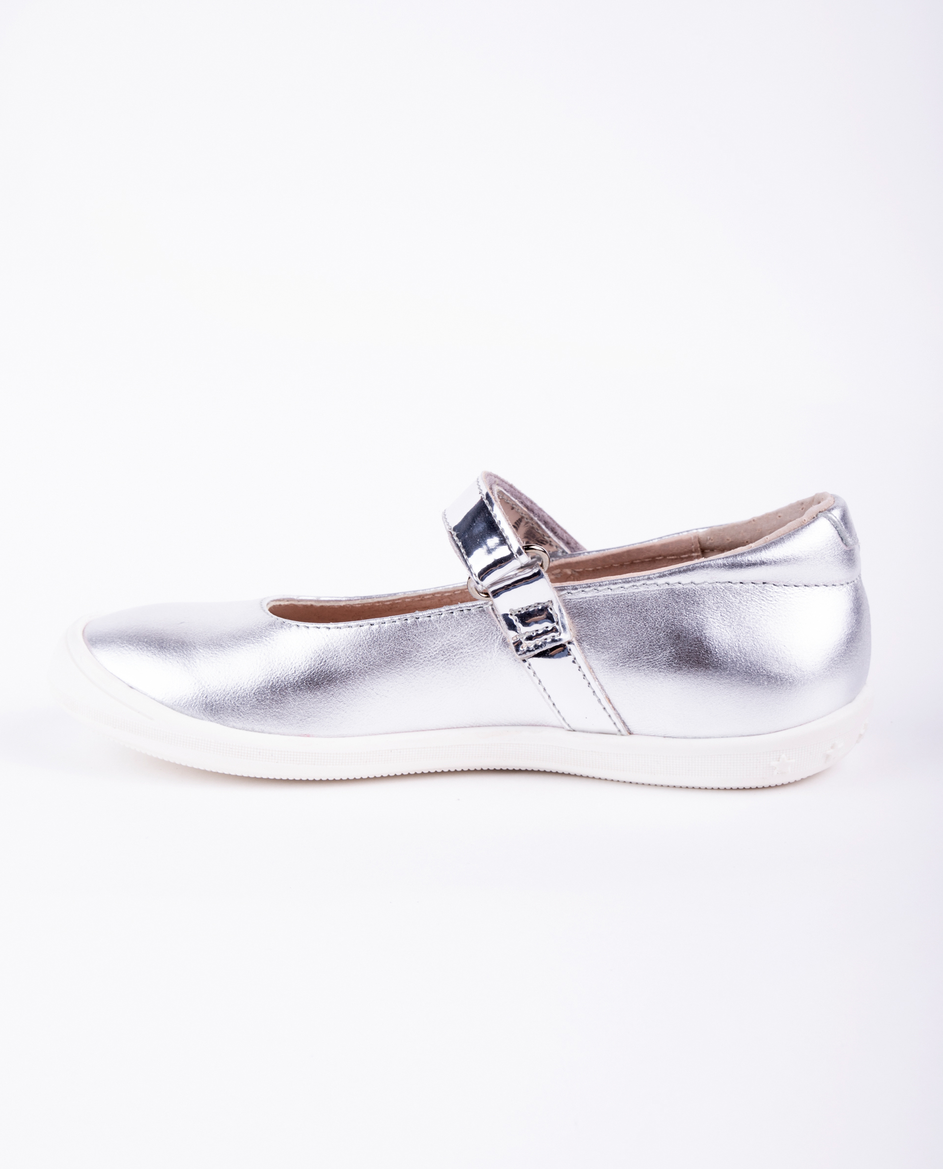 Серебристые кожаные туфли Gulliver 11903GMS0001, размер 26, цвет серебристый - фото 3