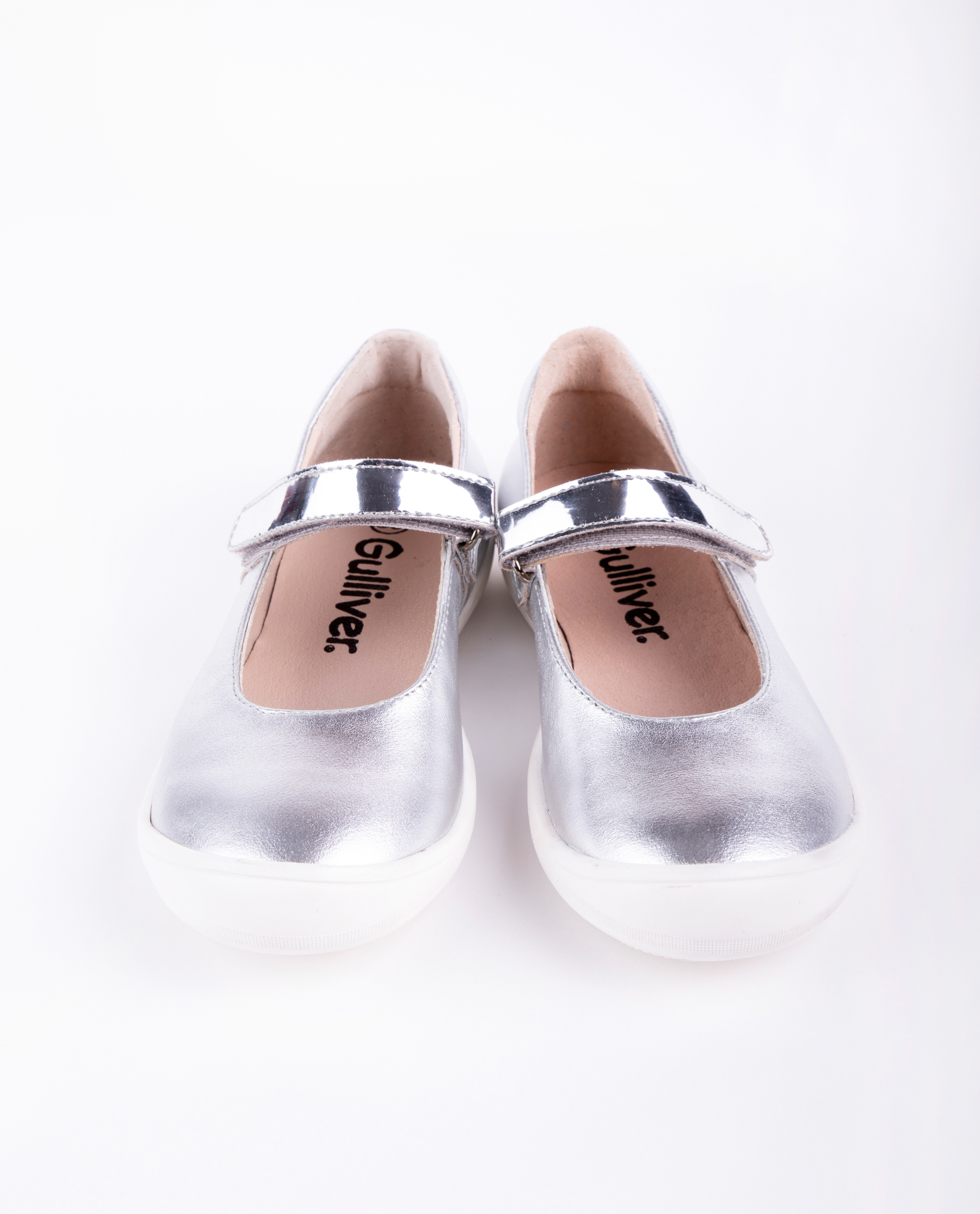 Серебристые кожаные туфли Gulliver 11903GMS0001, размер 26, цвет серебристый - фото 4
