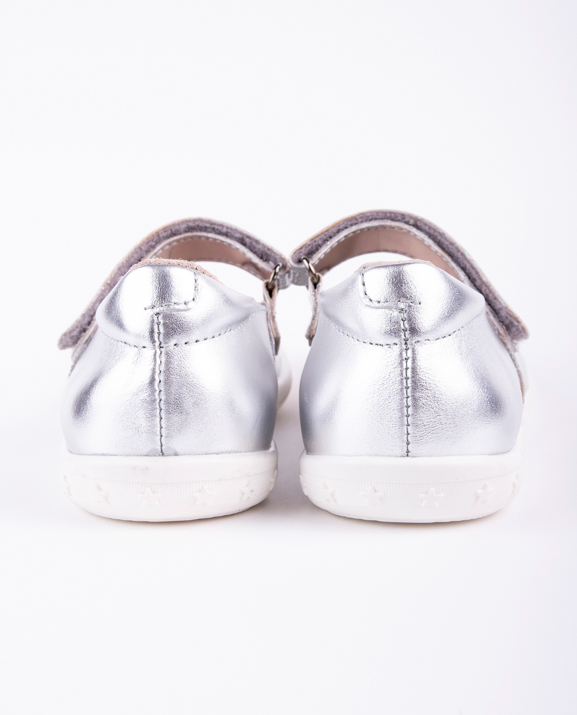 Серебристые кожаные туфли Gulliver 11903GMS0001, размер 26, цвет серебристый - фото 5