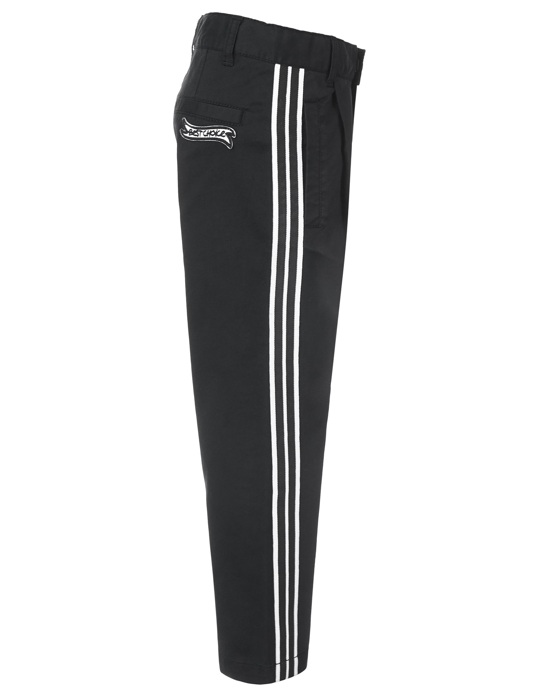 Черные брюки с лампасами Gulliver 11905BMC6301, размер 104, цвет черный - фото 3