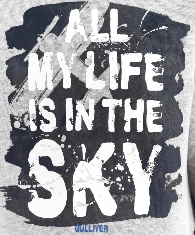 фото Серая толстовка из футера gulliver (116)