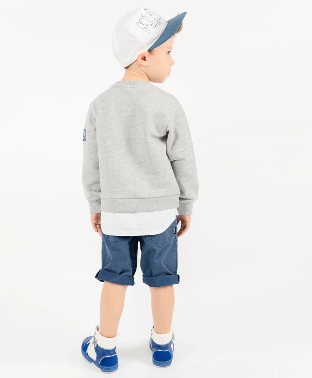 фото Серая толстовка из футера gulliver (116)