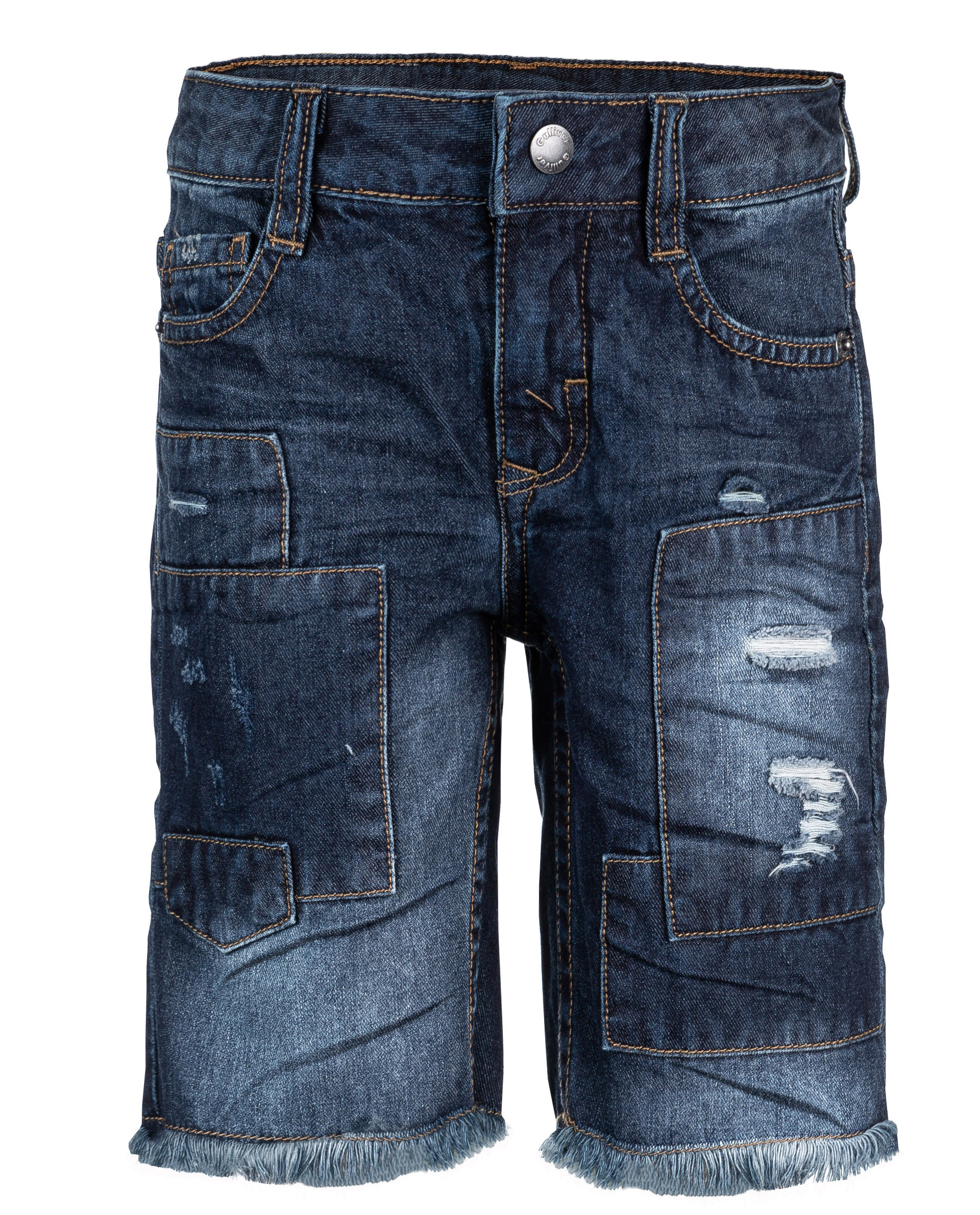 Купить 11906BMC6003, Синие джинсовые шорты Gulliver, синий, 98, Мужской, ВЕСНА/ЛЕТО 2019 (shop: GulliverMarket Gulliver Market)