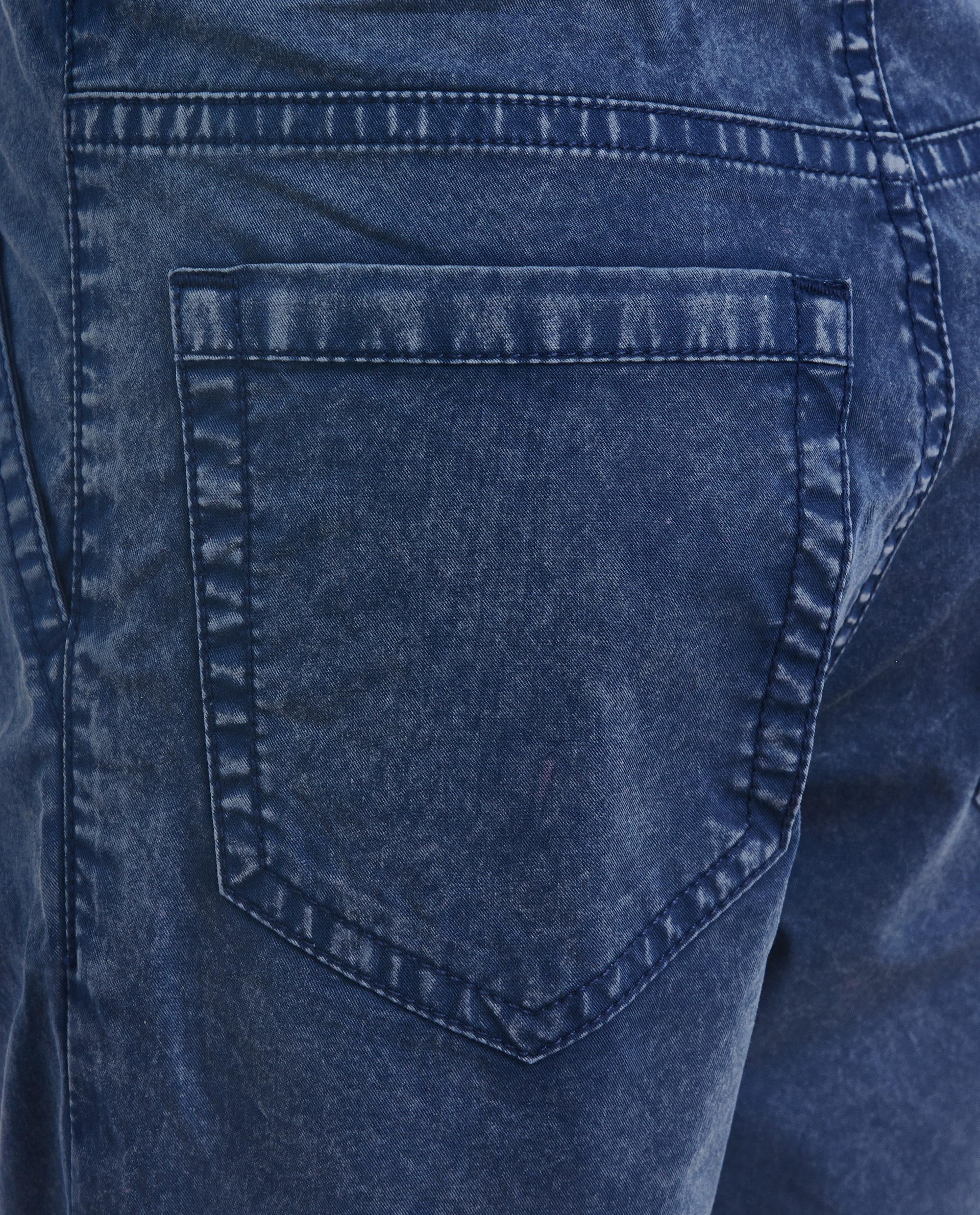 Синие шорты с винтажным эффектом Gulliver 11906BMC6004, размер 110, цвет синий - фото 4