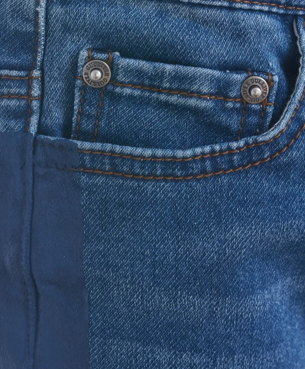 Синие узкие джинсы Gulliver