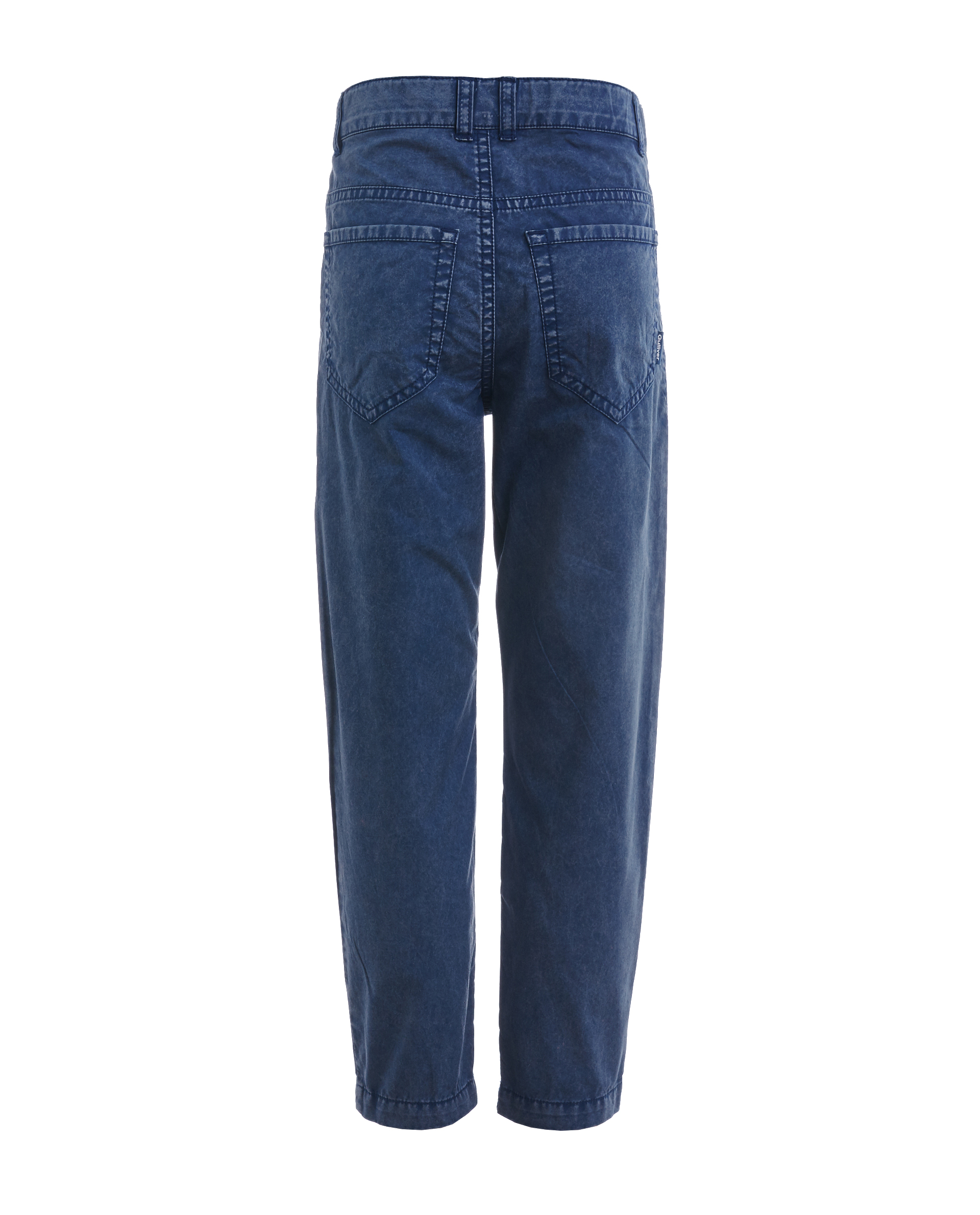 Синие брюки с винтажным эффектом Gulliver 11906BMC6305, размер 116, цвет синий - фото 2