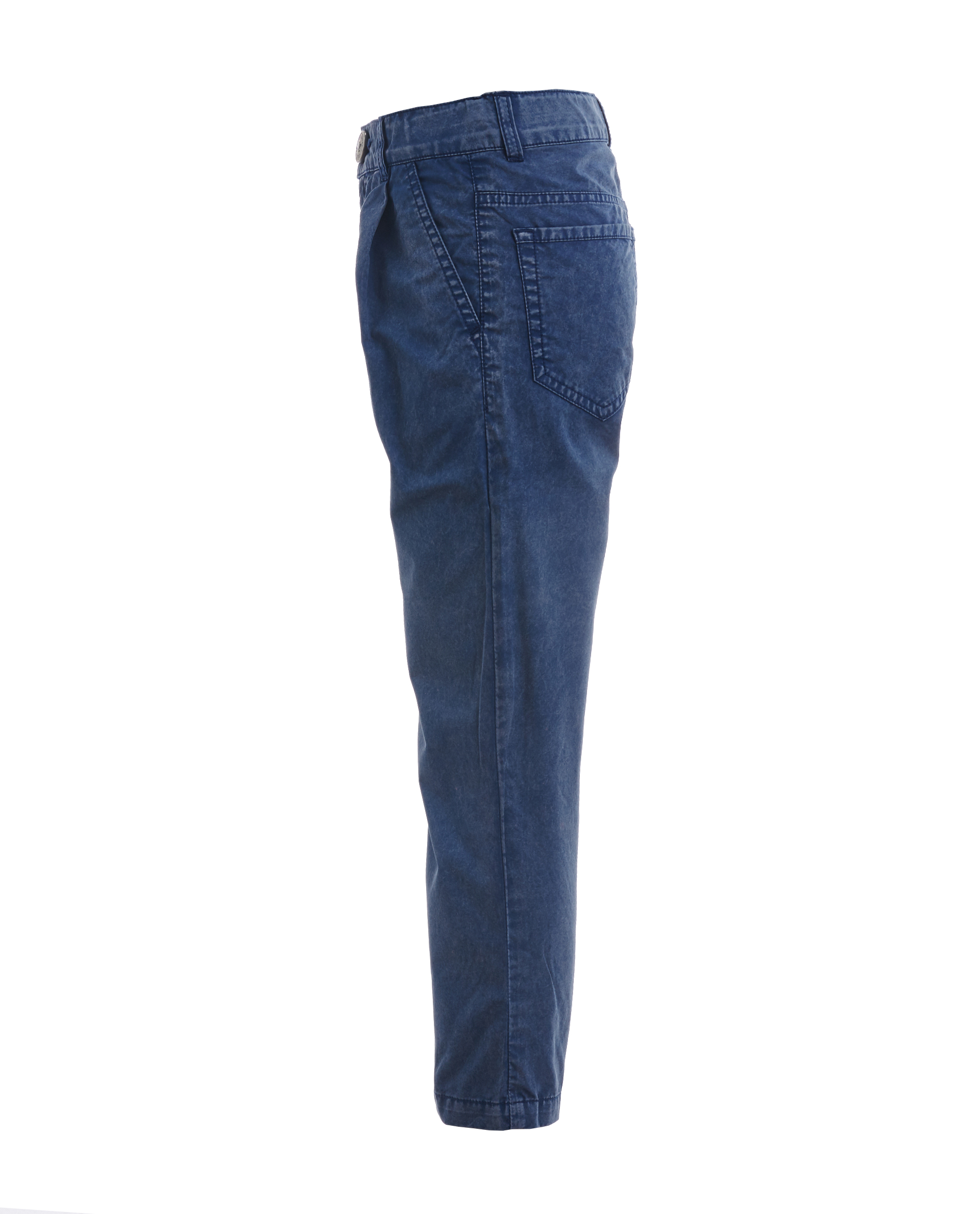Синие брюки с винтажным эффектом Gulliver 11906BMC6305, размер 116, цвет синий - фото 3