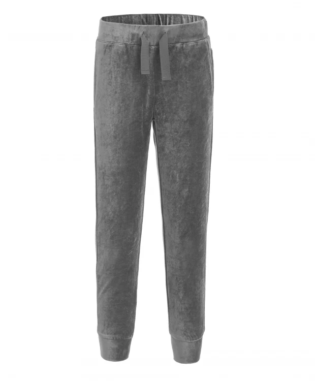Серые велюровые брюки Gulliver (164)
