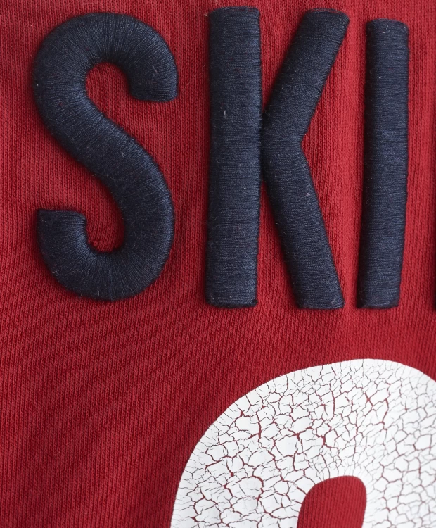 фото Красно-синяя толстовка из футера gulliver (140)