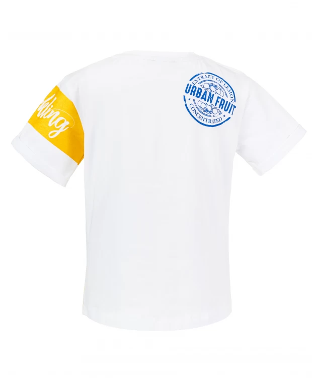 Белая футболка с принтом Gulliver (152), размер 152, цвет белый Белая футболка с принтом Gulliver (152) - фото 3