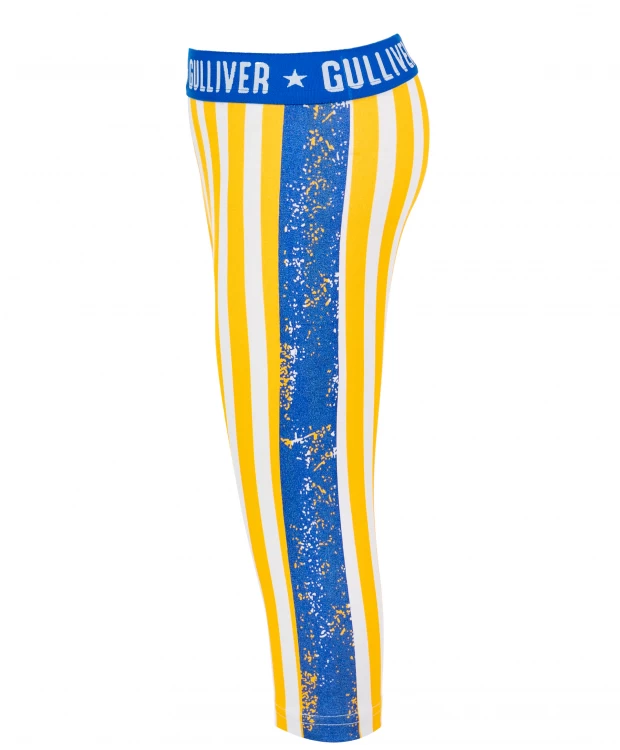 Желтые легинсы с принтом Gulliver (98), размер 98, цвет желтый Желтые легинсы с принтом Gulliver (98) - фото 2
