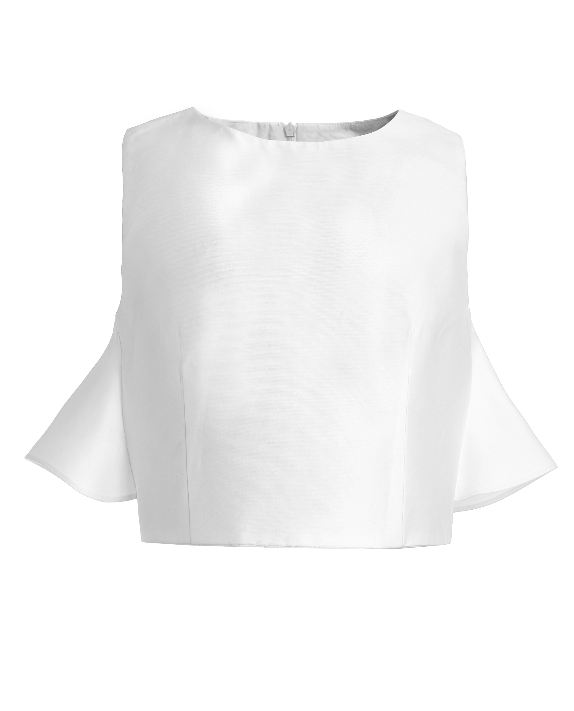 фото Белая блузка с воланом gulliver