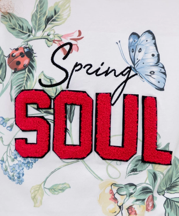 фото Белая футболка с принтом gulliver (104)