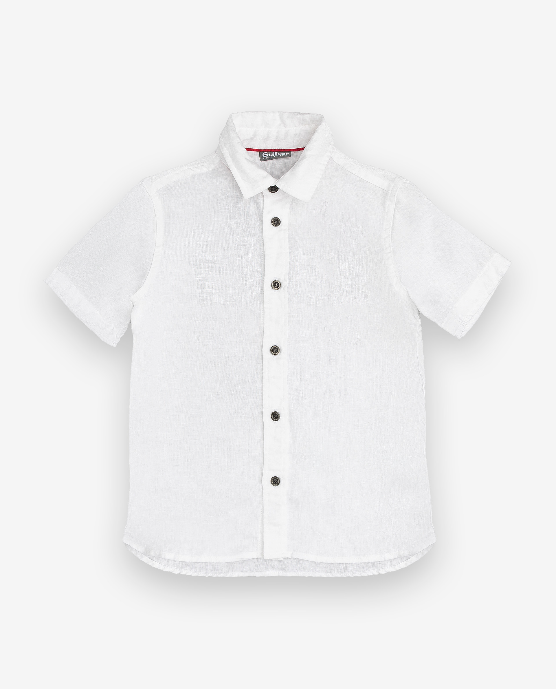 Белая рубашка с коротким рукавом Gulliver 12005BMC2304, размер 122, цвет белый - фото 5
