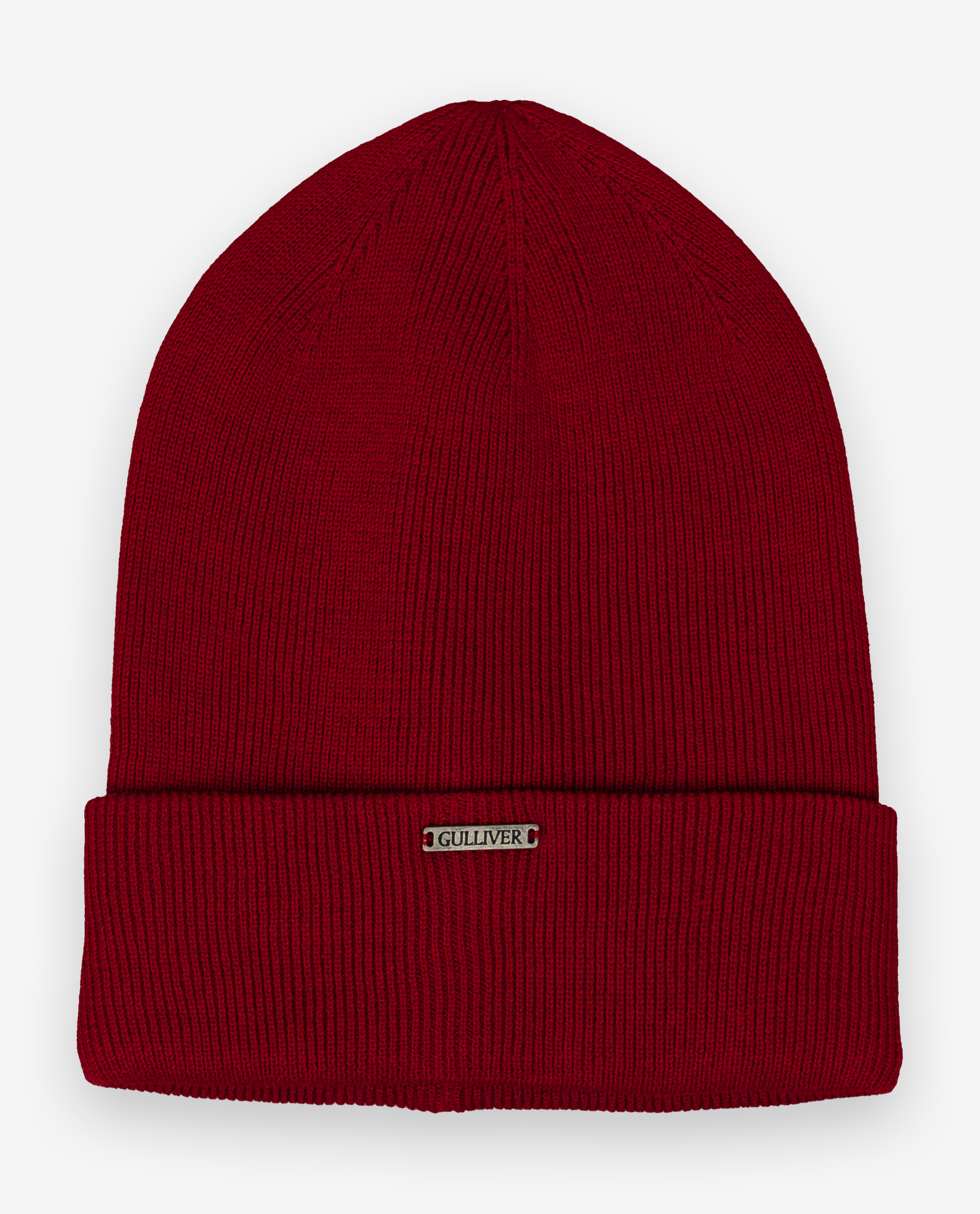 фото Красная вязаная шапка gulliver