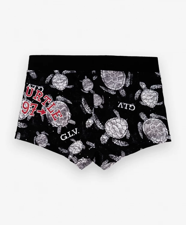 фото Черные плавки с принтом gulliver (122-128)