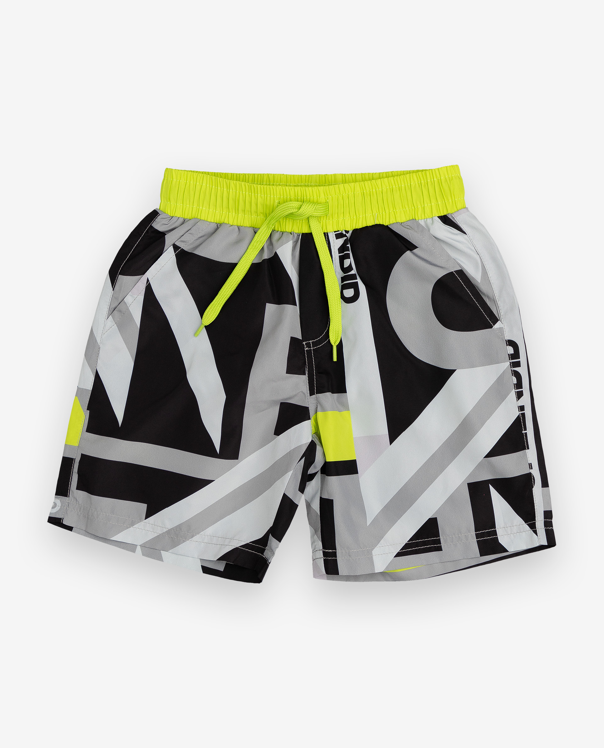 

Черные плавательные шорты с принтом Gulliver, Черный, 12006BMC6004