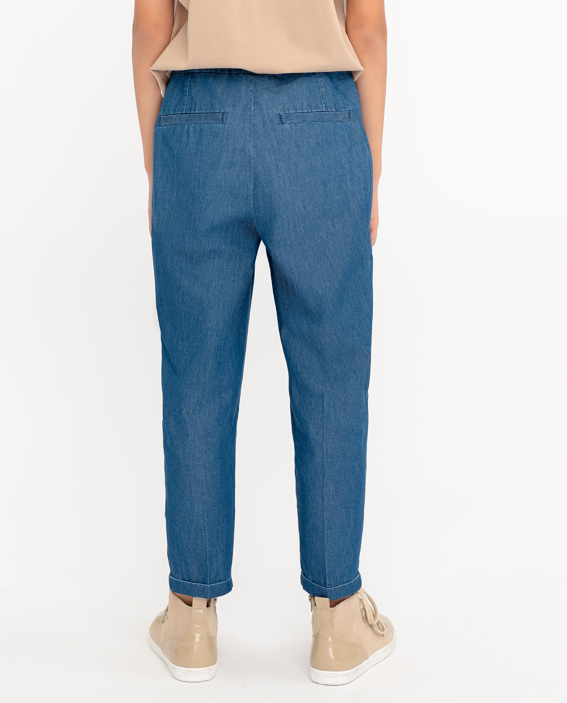 Брюки из джинсовой ткани Gulliver 12008GJC6308, размер 164, цвет голубой - фото 5