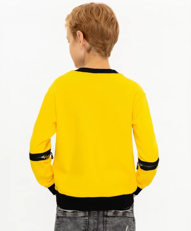 фото Желтая толстовка с принтом gulliver (146)