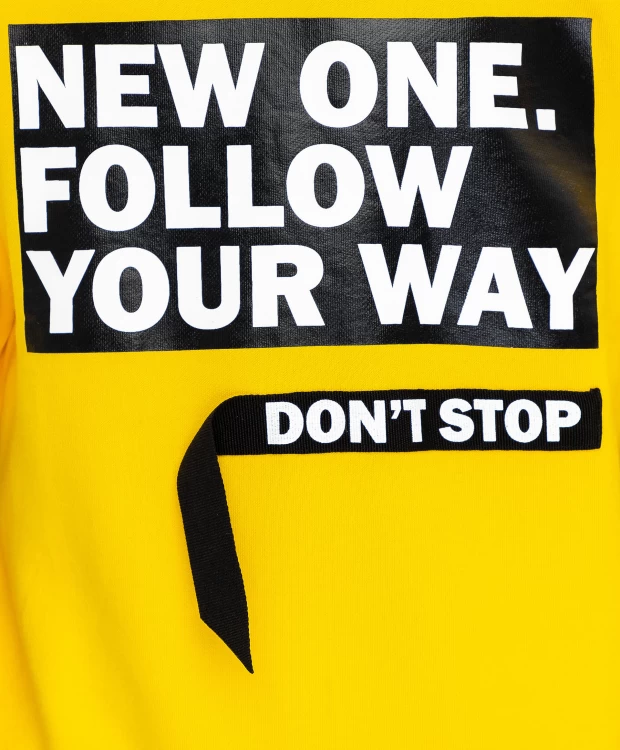 фото Желтая толстовка с принтом gulliver (146)