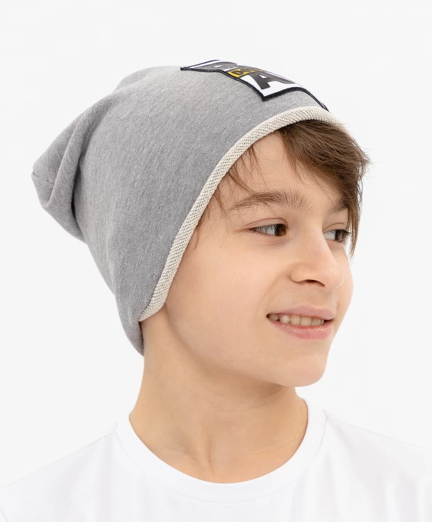 фото Серая трикотажная шапка gulliver (58)