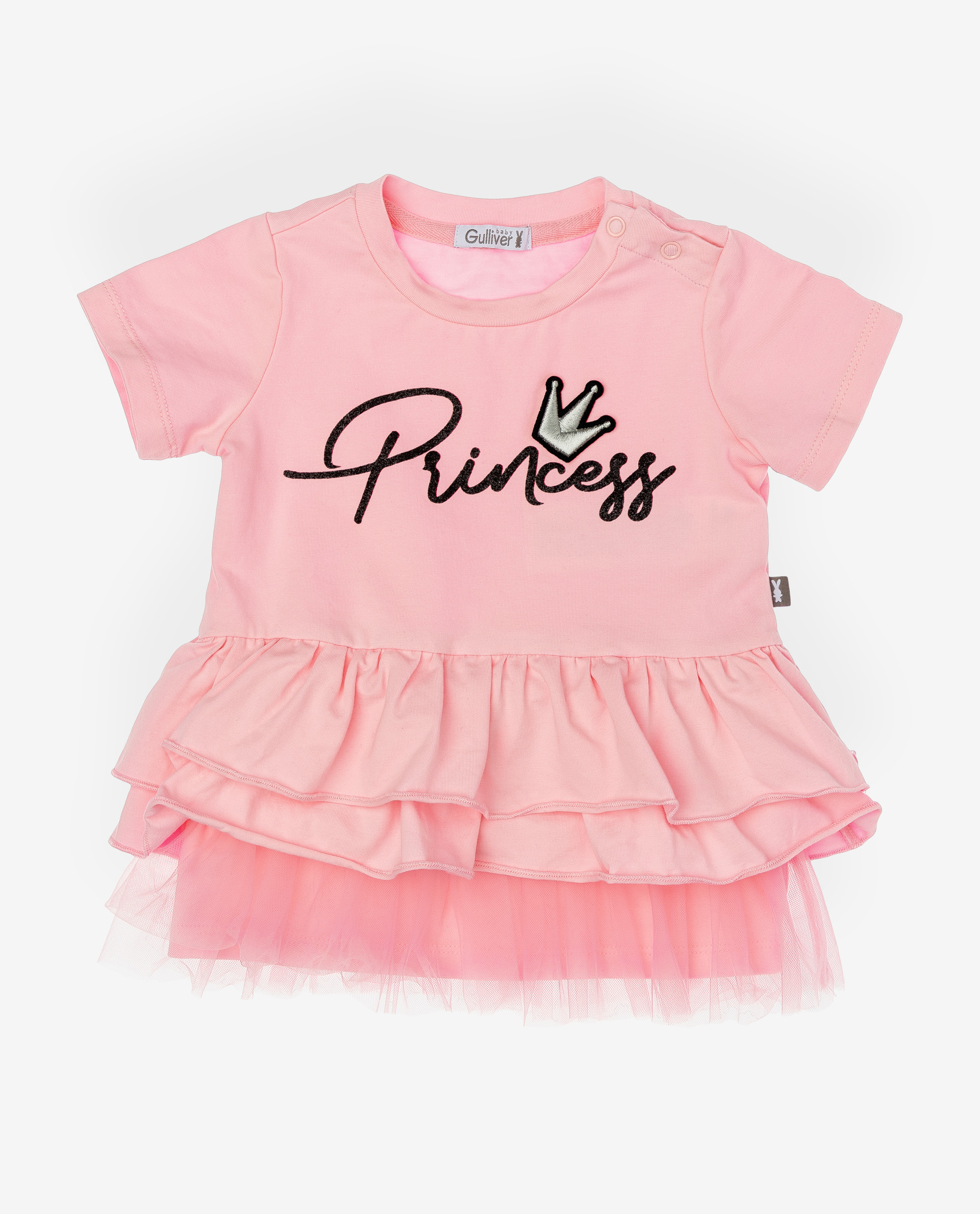 фото Розовая футболка с принтом gulliver gulliver baby