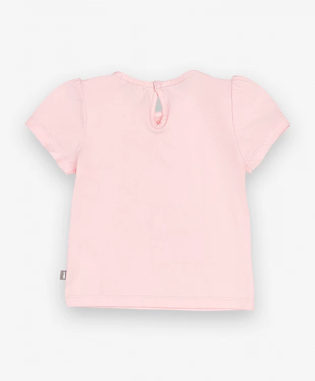 Розовая футболка с принтом Gulliver