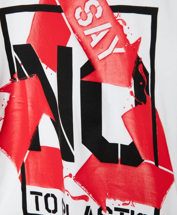 фото Футболка say no to plastic для девочки gulliver (134)