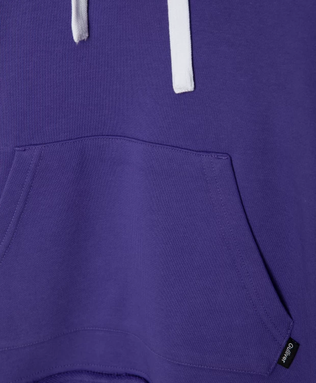 Худи с контрастными рукавами и капюшоном Gulliver (98), размер 98, цвет фиолетовый Худи с контрастными рукавами и капюшоном Gulliver (98) - фото 5