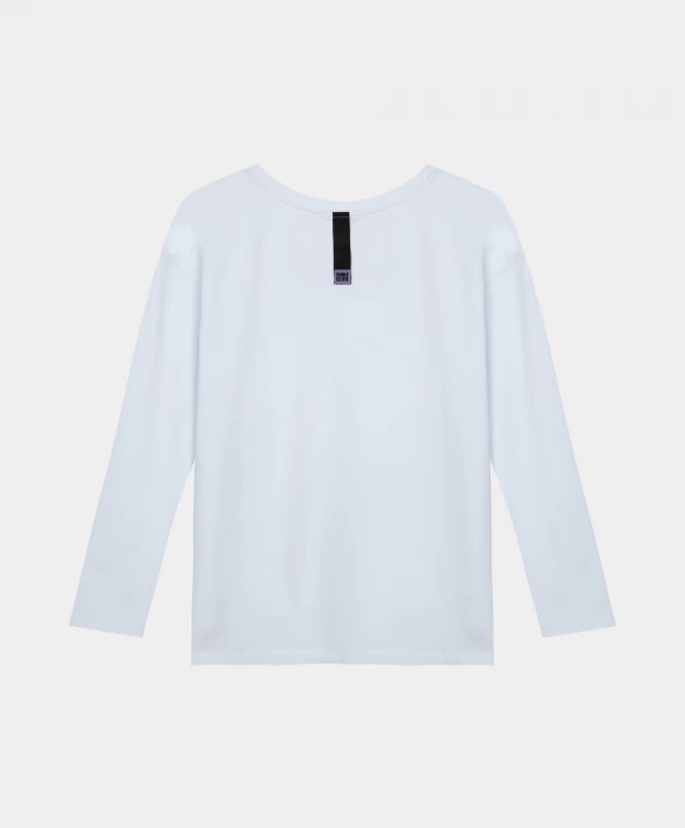 фото Лонгслив белый с принтом gulliver (152)