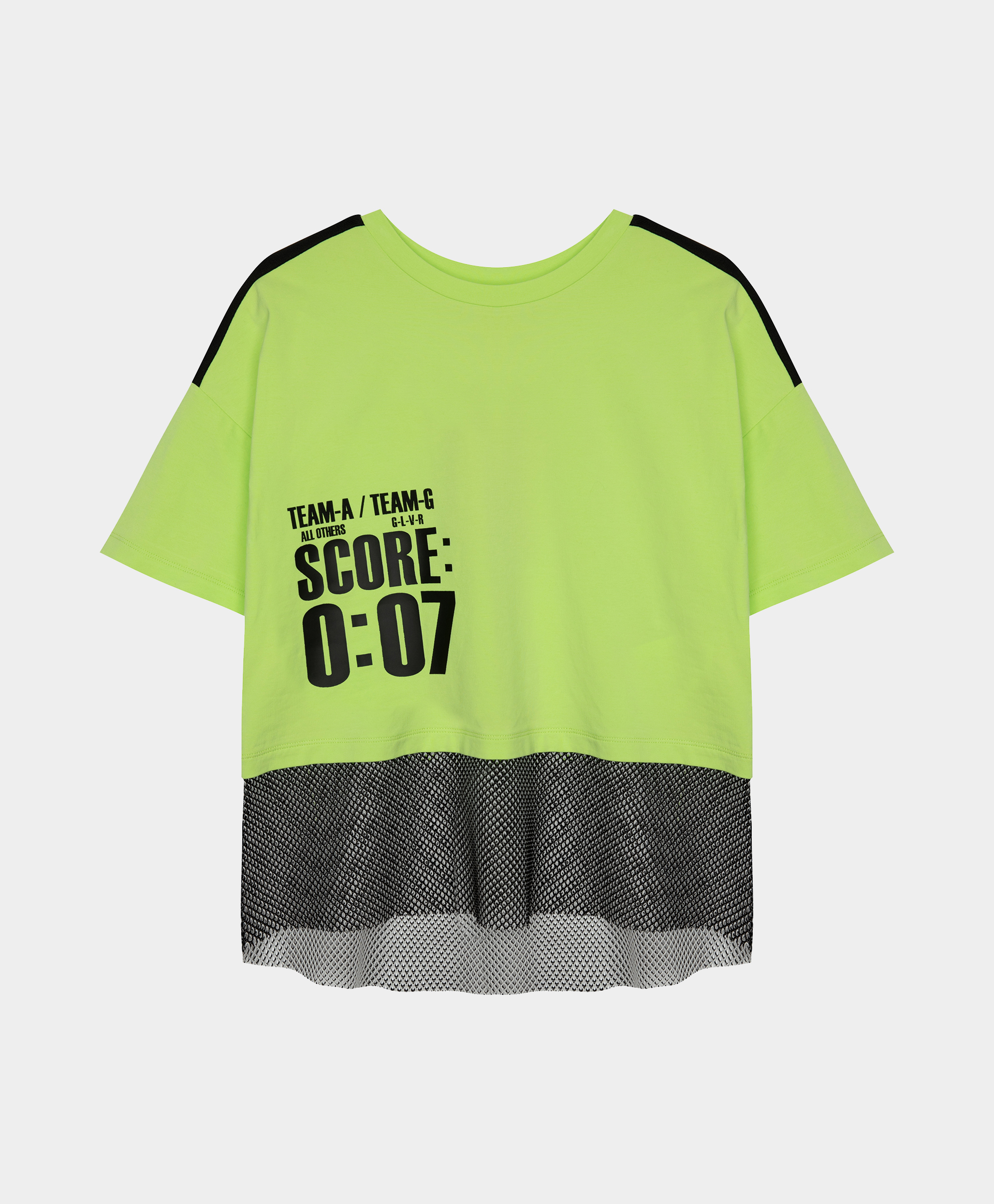 фото Футболка составная салатово-серая gulliver