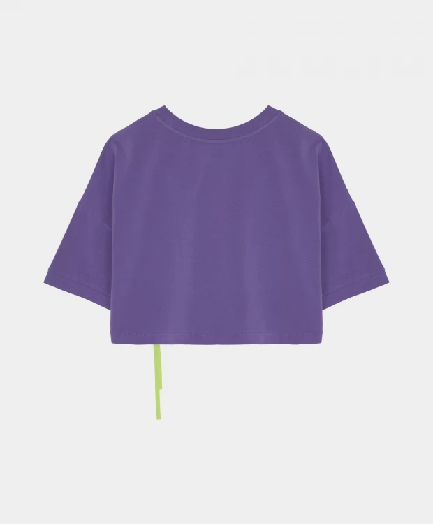 фото Футболка сиреневая с карманом gulliver (164)