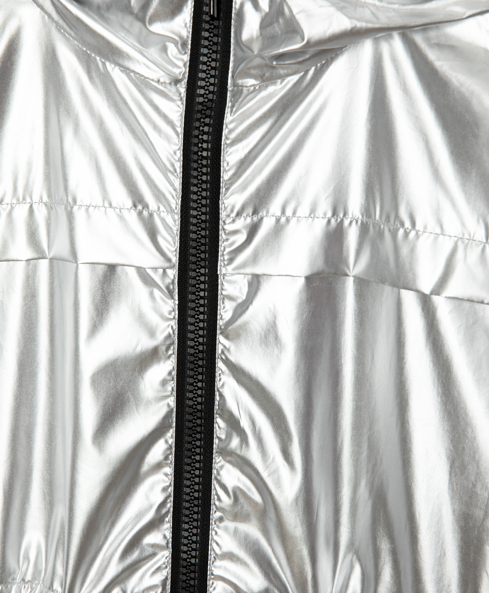 Плащ серый с капюшоном Gulliver 12109GJC4402, размер 134, цвет серебристый - фото 5