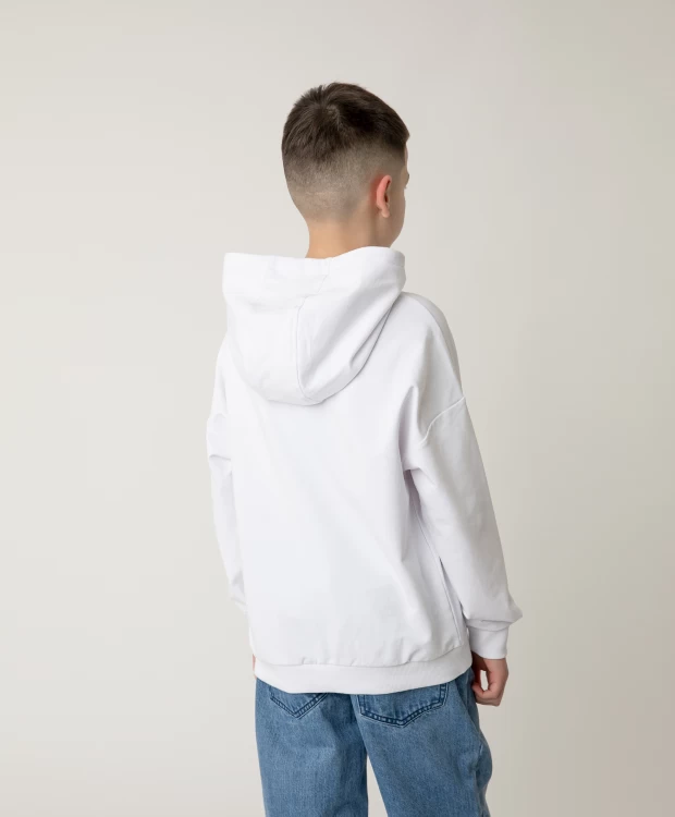 фото Худи белое с принтом gulliver (158)