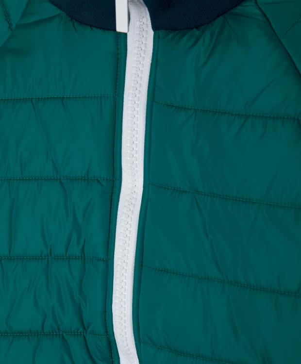 фото Куртка демисезонная сине-зеленая gulliver (146)