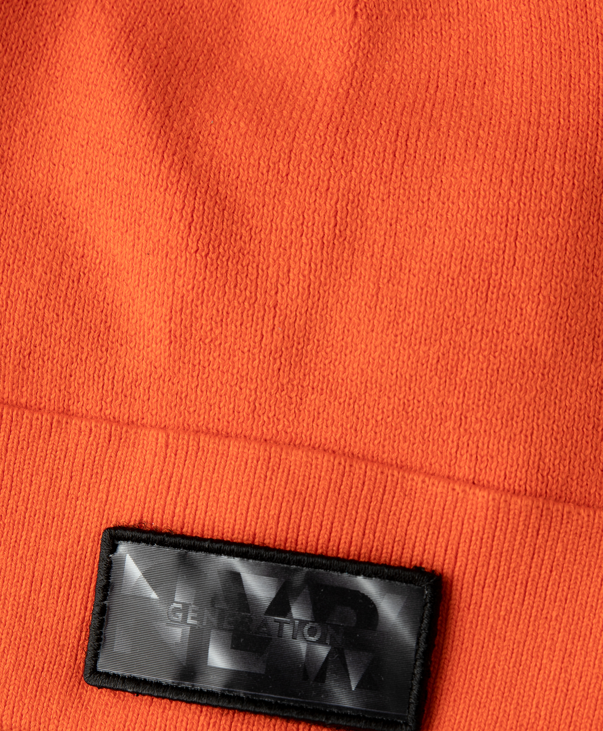 Шапка вязаная оранжевая с принтом Gulliver 12134BBC7302, размер 46-48 - фото 2