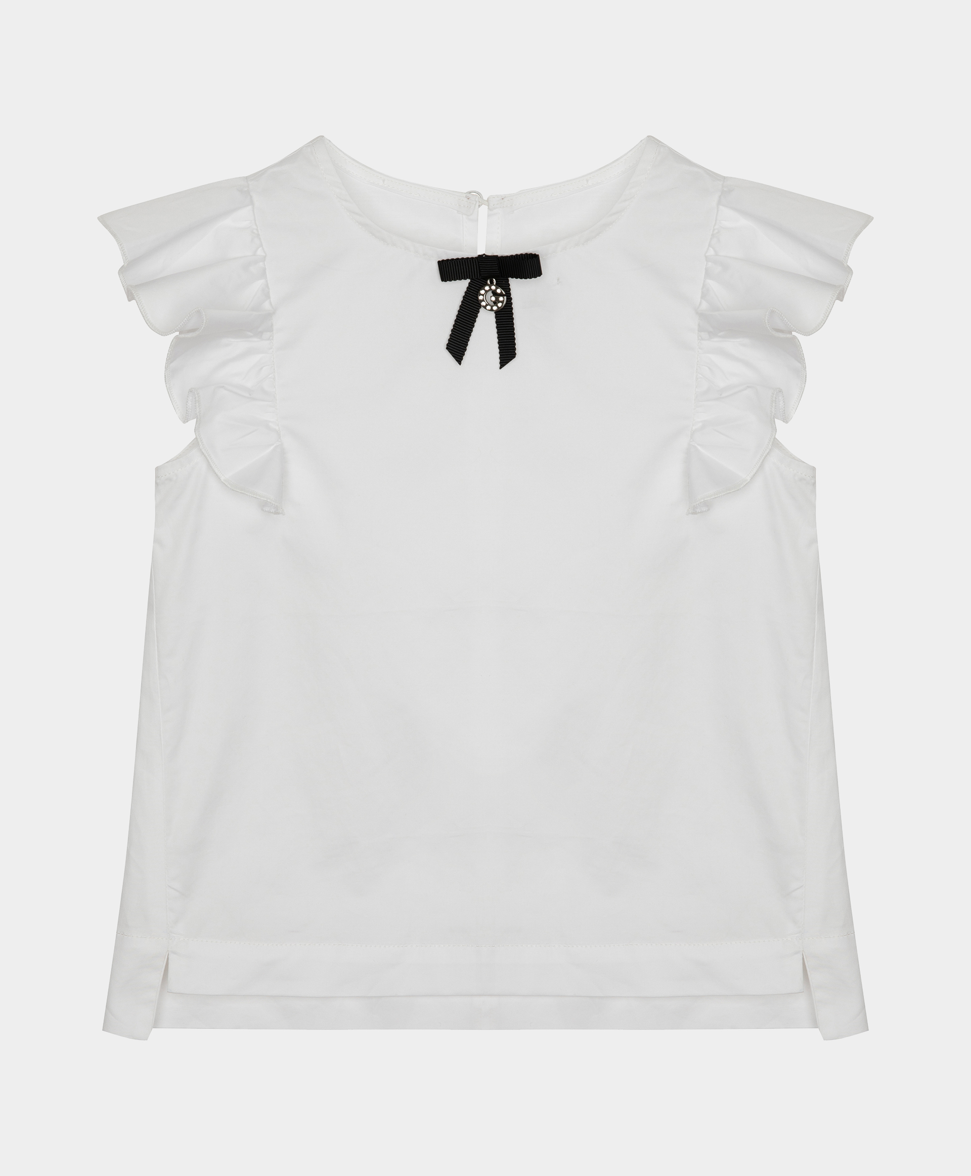 Блузка белая с рюшами Gulliver 121GPGMC2201, размер 104, цвет белый - фото 3