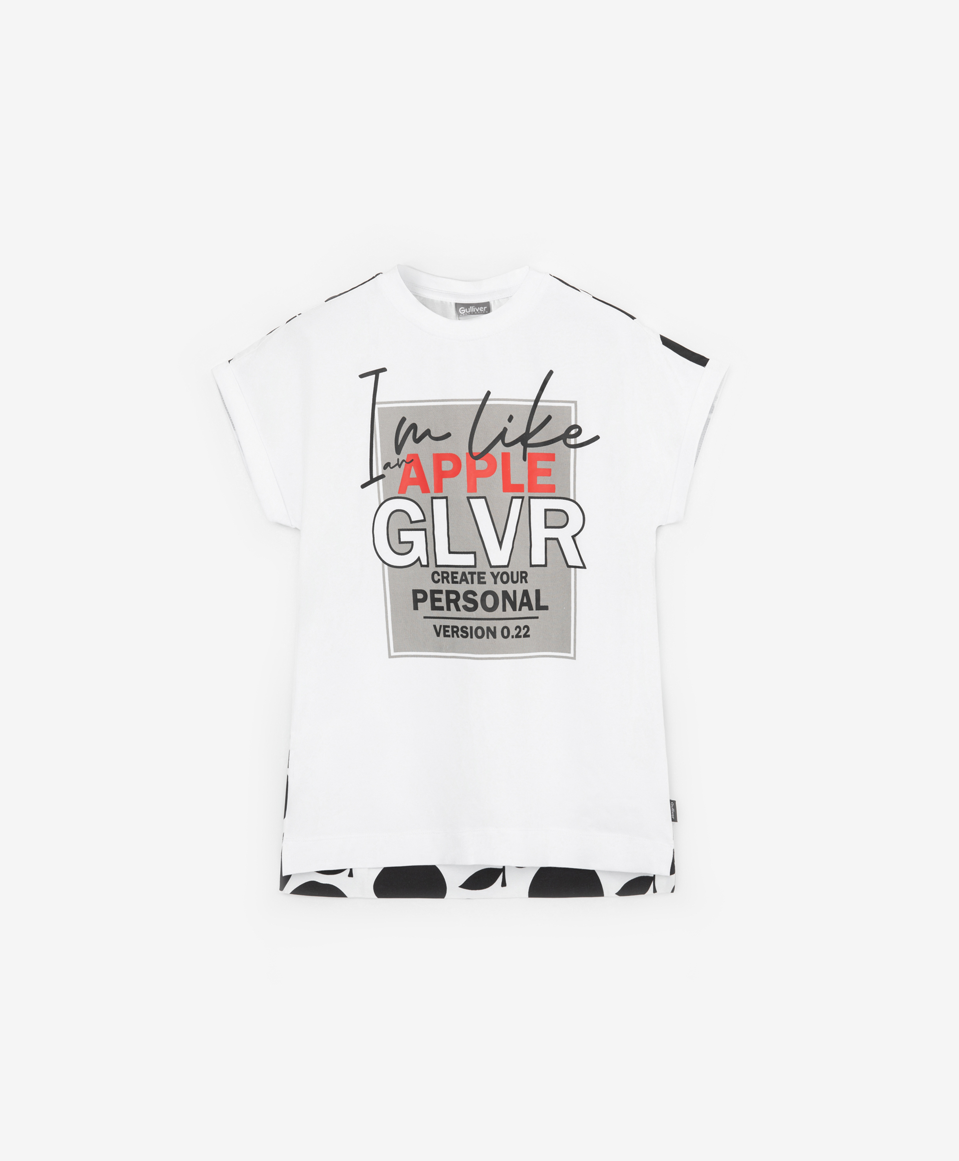 Ночная сорочка с принтом белая Gulliver 12200GC9802, размер 98-104, цвет белый - фото 1