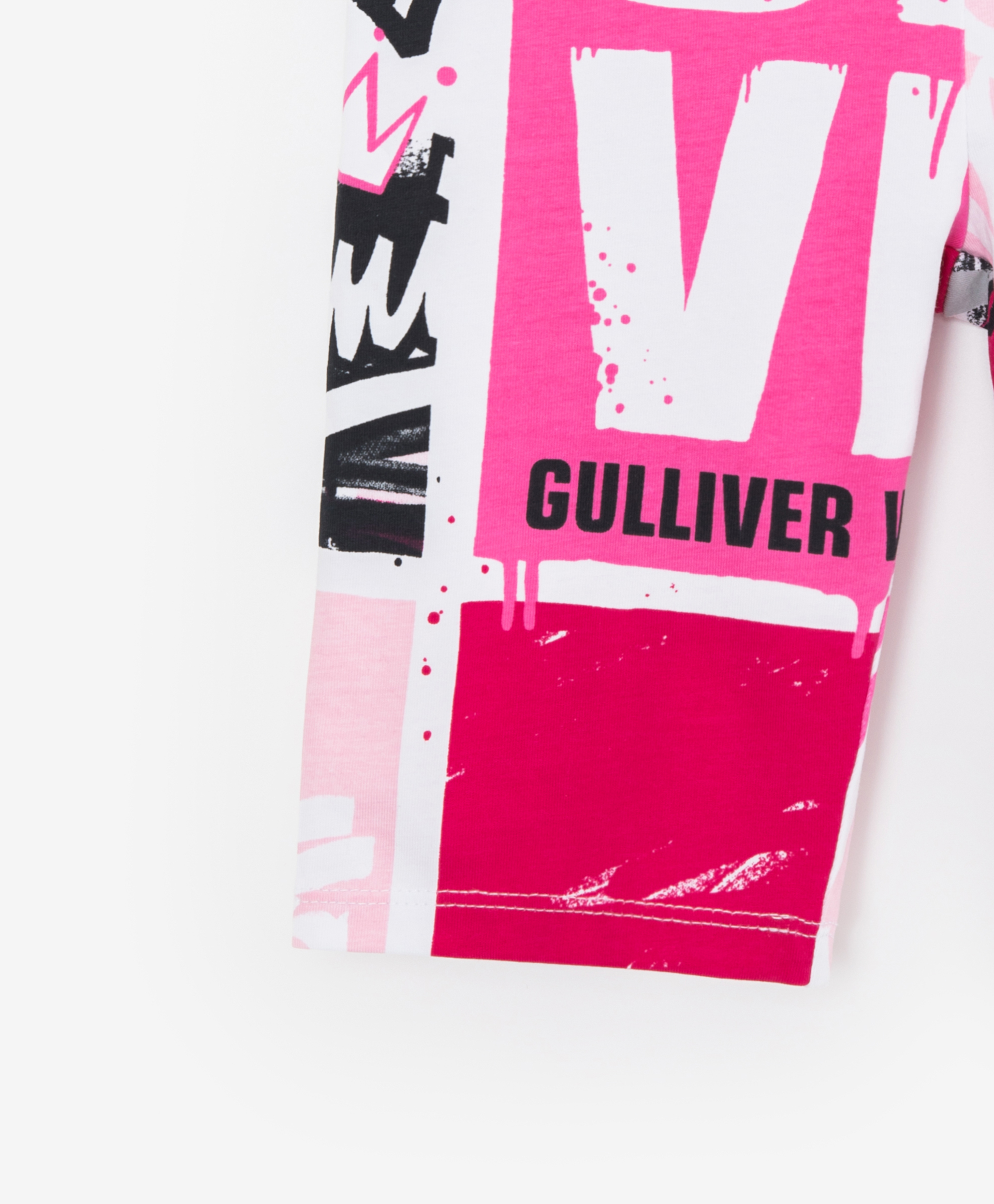 Велосипедки с шрифтовым принтом розовые Gulliver 12203GMC1304, размер 122, цвет розовый - фото 3