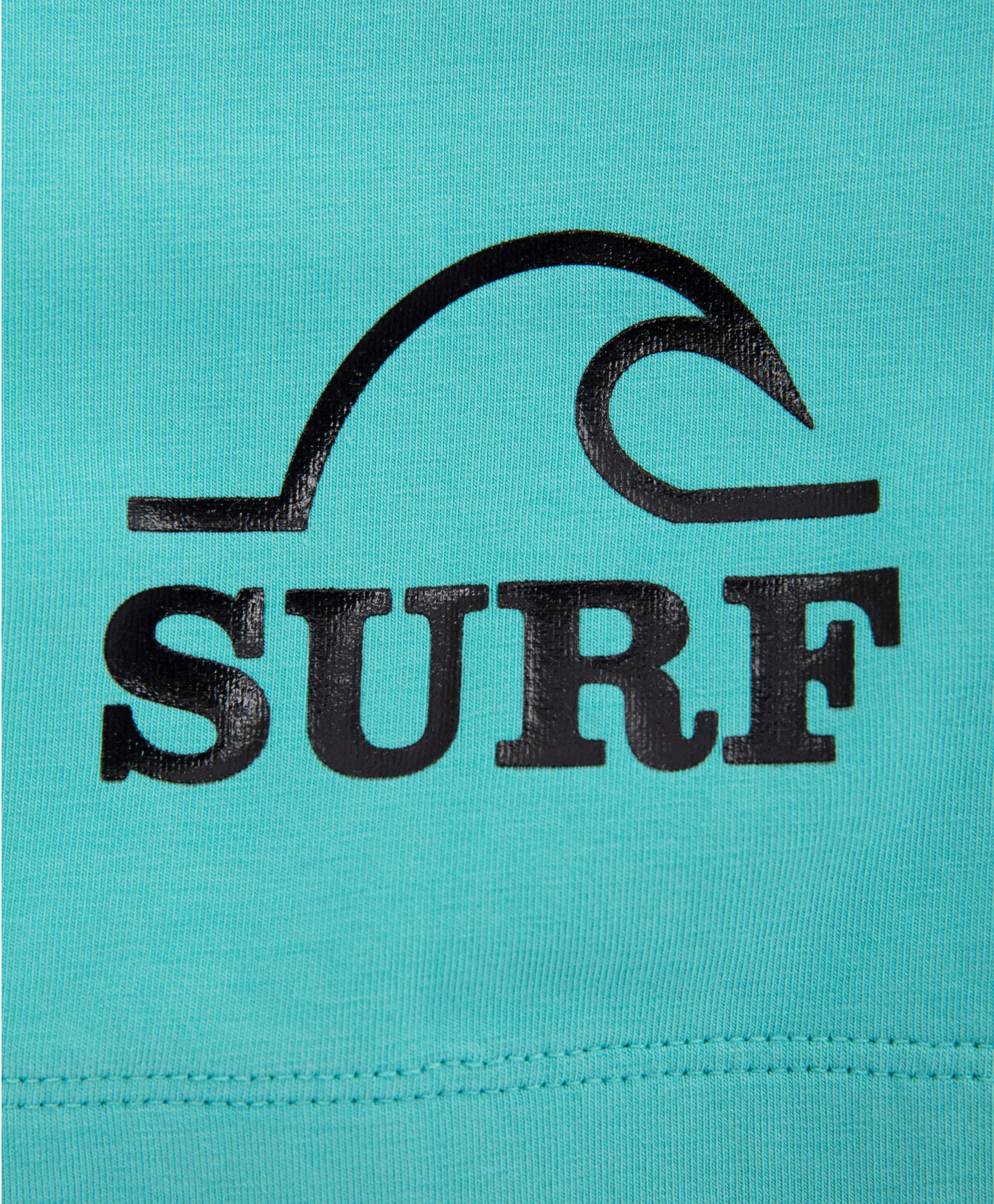 фото Топ с контрастным принтом бирюзовый gulliver