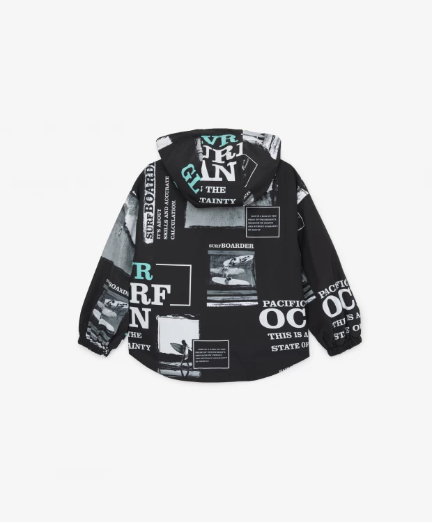 фото Ветровка с крупными накладными карманами и клапанами gulliver (152)