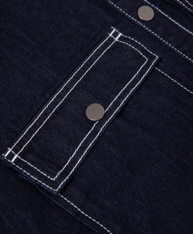фото Куртка джинсовая оверсайз синяя gulliver (128)