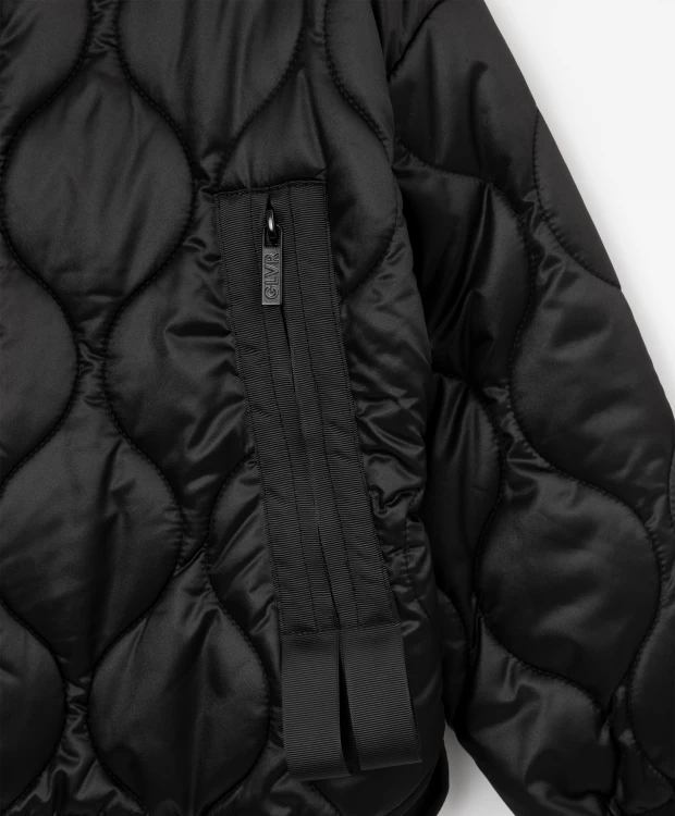 Куртка утепленная оверсайз черная Gulliver (164), размер 164, цвет черный Куртка утепленная оверсайз черная Gulliver (164) - фото 3