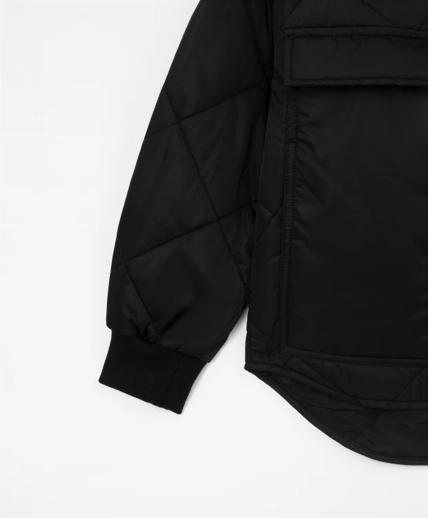 Куртка демисезонная оверсайз черная Gulliver (146), размер 146, цвет черный Куртка демисезонная оверсайз черная Gulliver (146) - фото 6