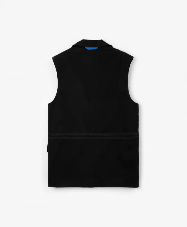 фото Жилет из твила черный gulliver (158)