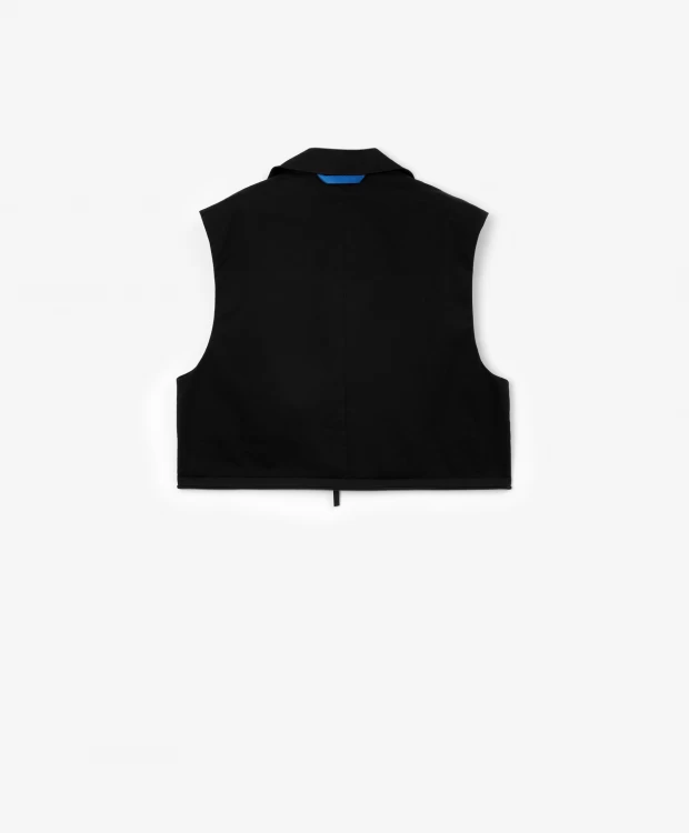 фото Жилет из твила черный gulliver (158)