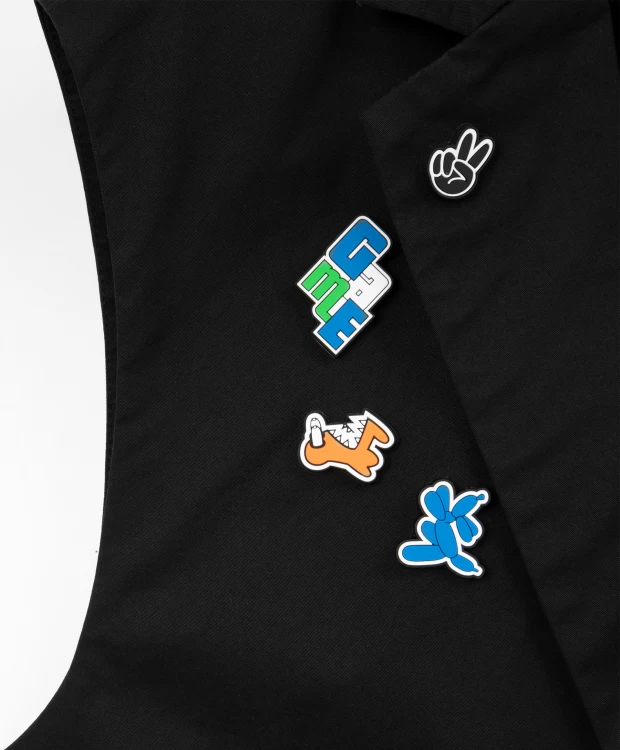 фото Жилет из твила черный gulliver (158)