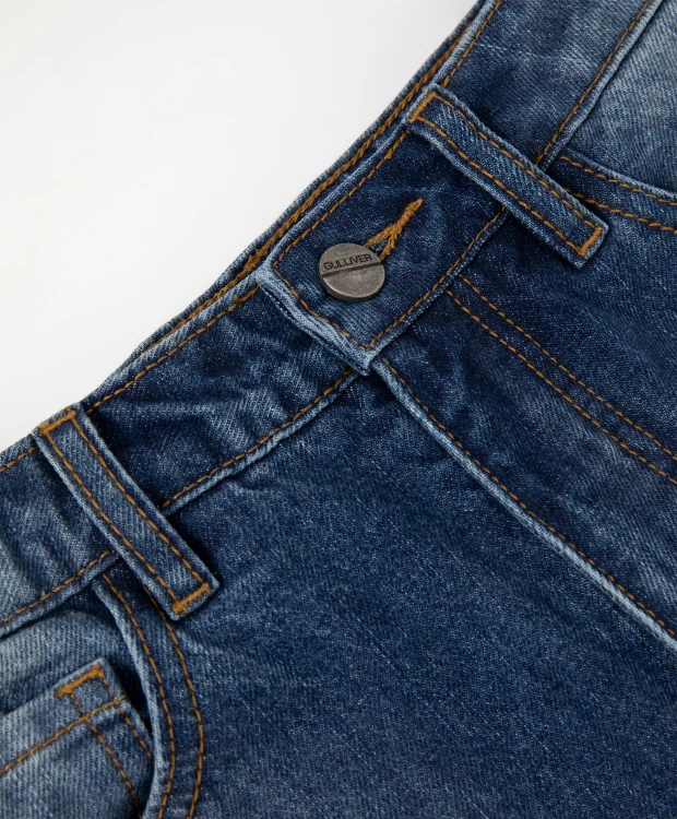 фото Джинсы классические синие gulliver (170)